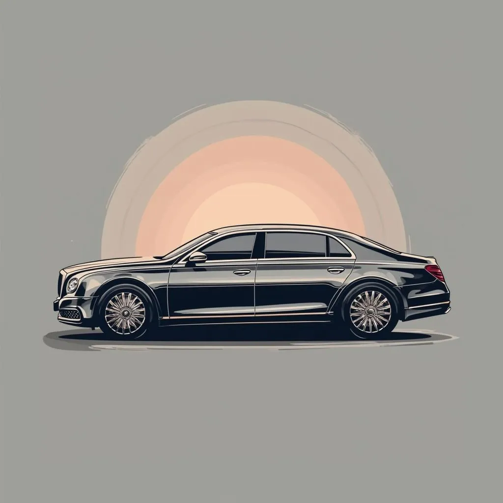 Logo di un servizio di limousine e trasporti di lusso