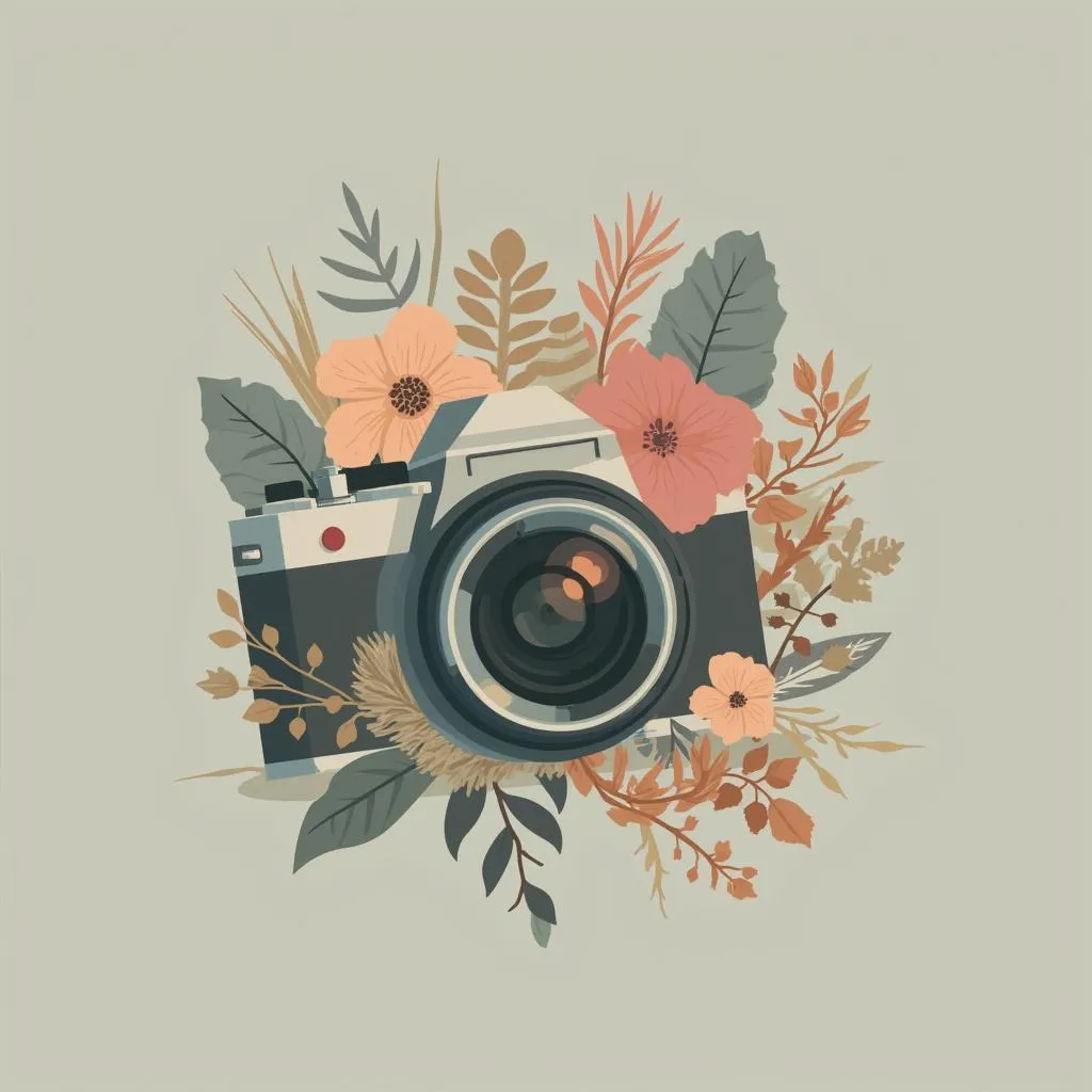 Logo di un servizio di fotografia e video professionali